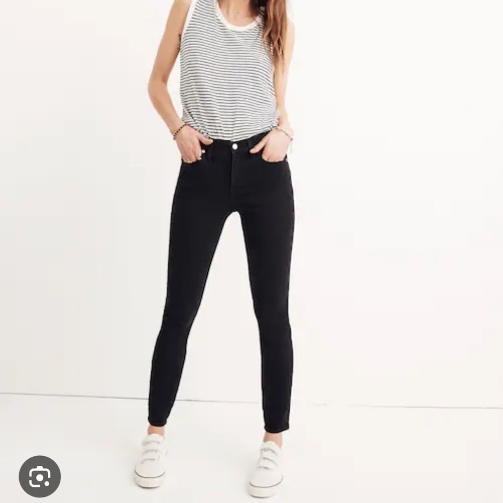 Madewell 9" Mid-Rise Skinny Jeans in Lunar Wash Size 25